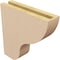 Ekena Millwork 3"W x 12"D x 12"H Thin Greensboro Rough Cedar Woodgrain TimberThane Corbel, Primed Tan CORUR03X12X12GRNRCPR - alternate 6